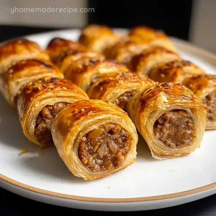 Delicious French Onion Sausage Rolls