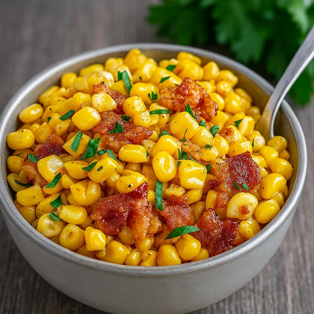 Easy Fresh Corn and Bacon Side Dish