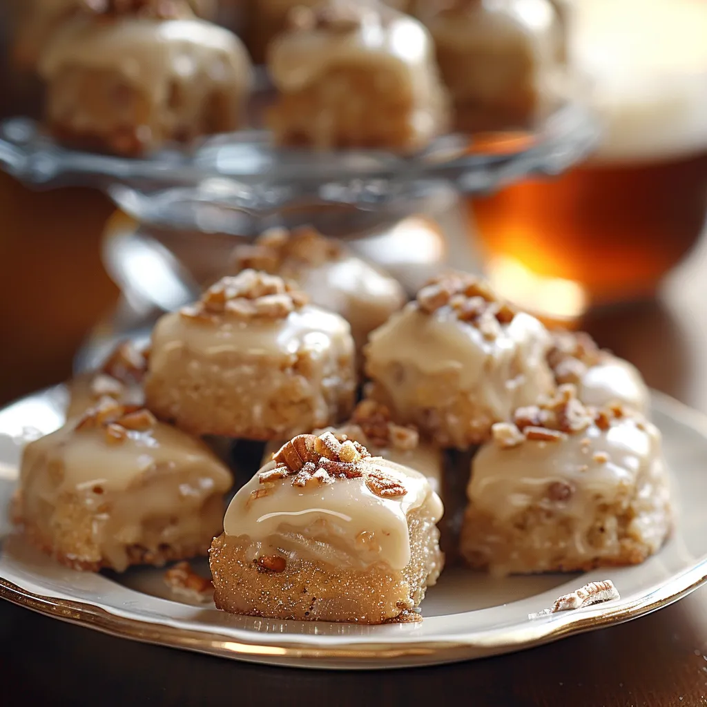 Frosted Butter Rum Brickle Bites with Toffee