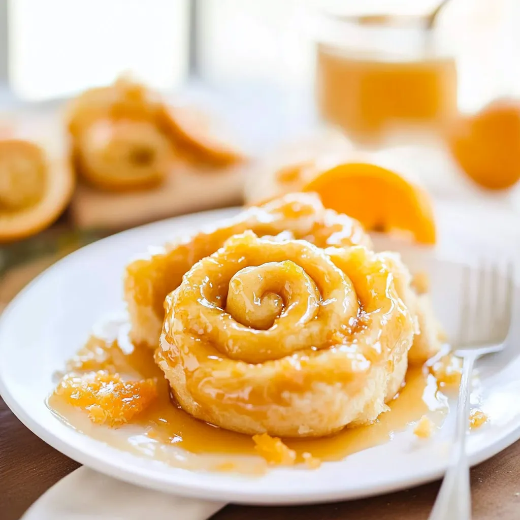 Best Homemade Glazed Orange Rolls