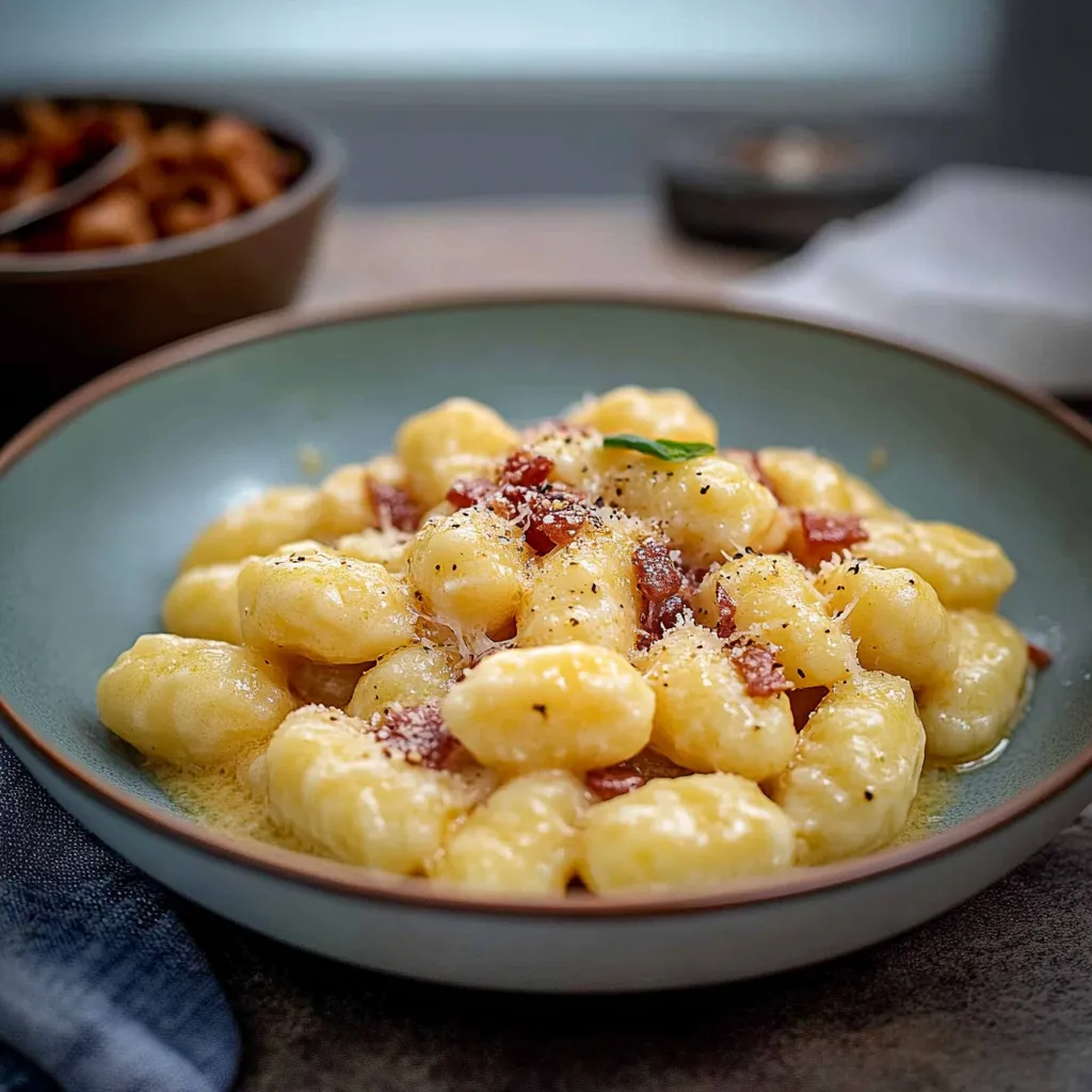 Quick Gnocchi Carbonara