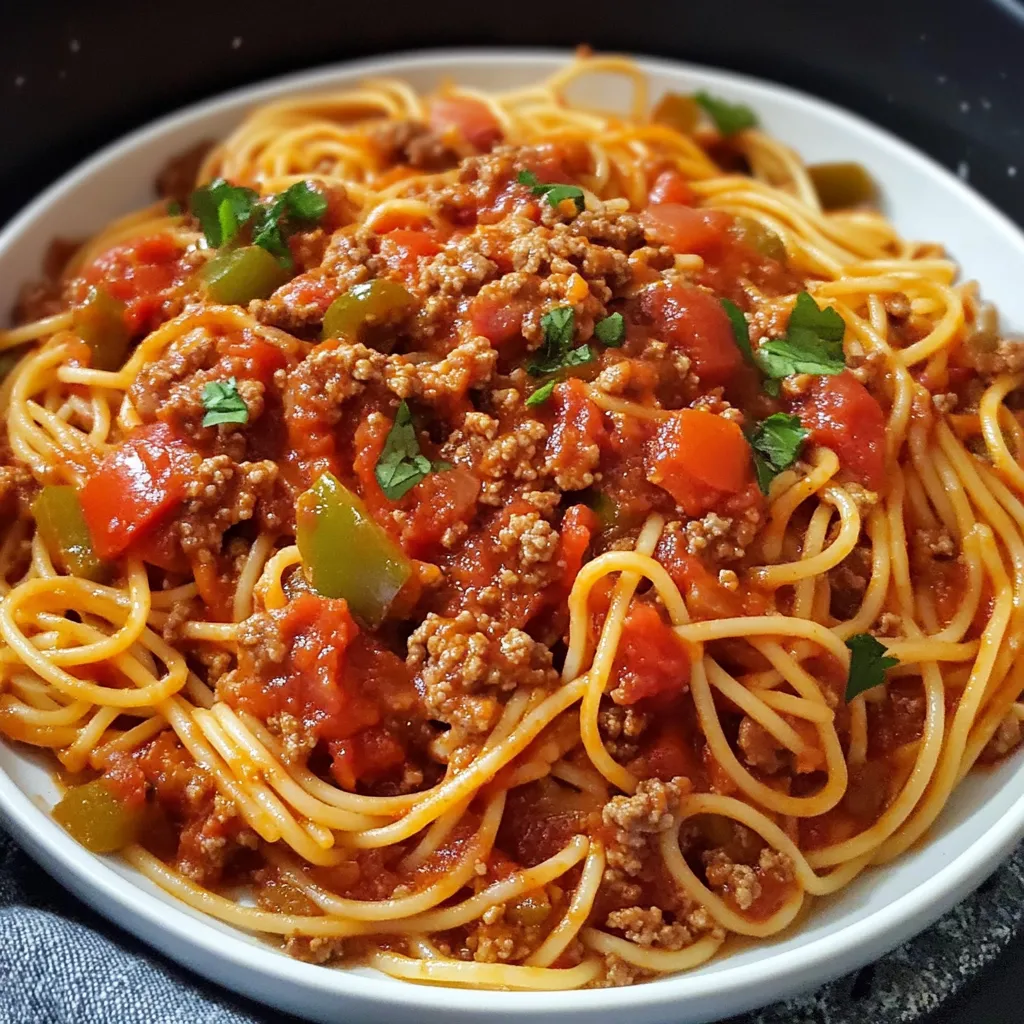 Rich Skillet Spaghetti with Classic Meat Sauce