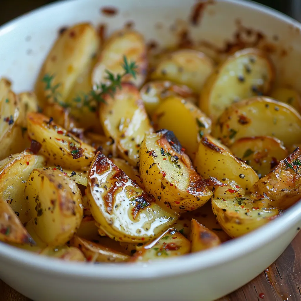 Greek Lemon & Garlic Roasted Potatoes