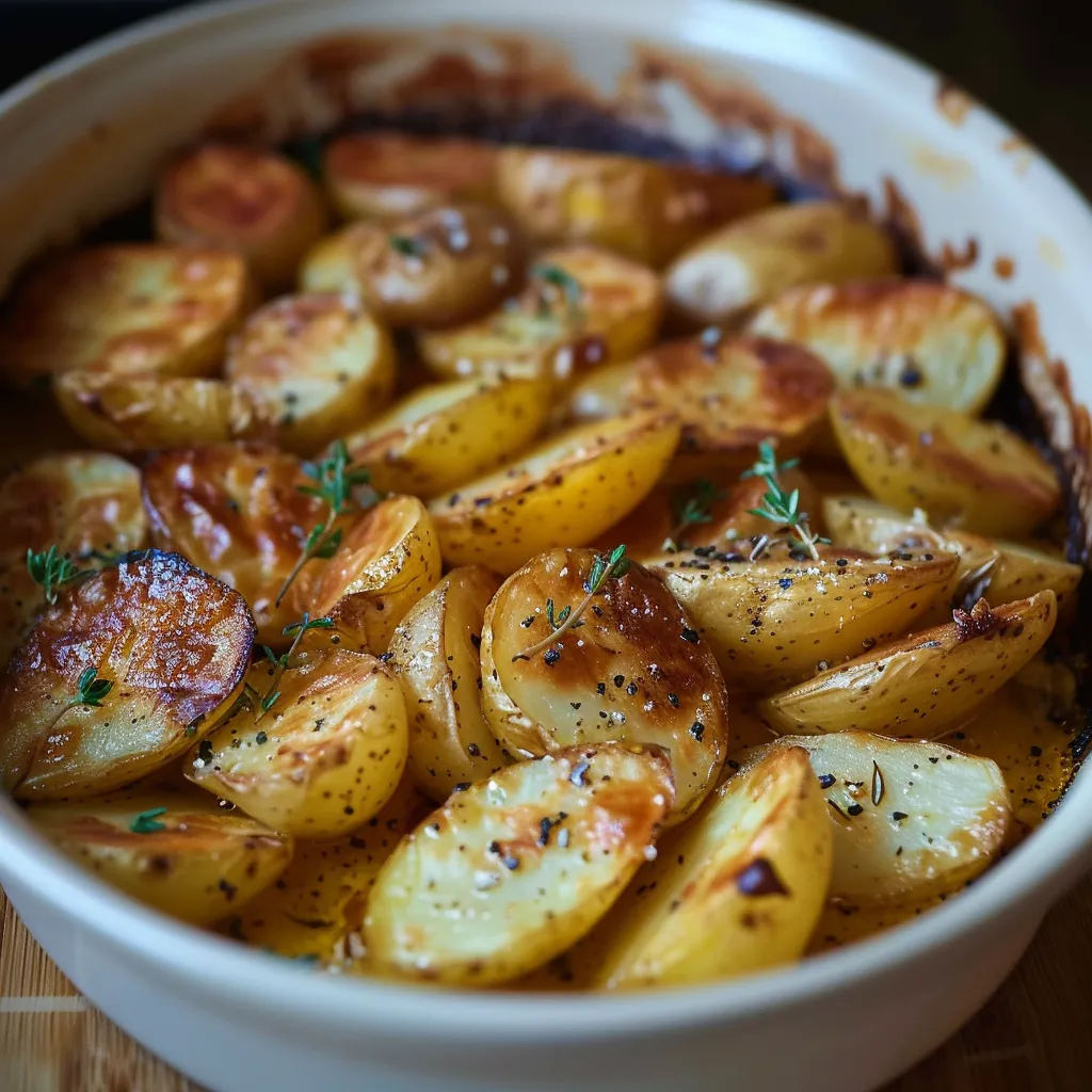 Greek Lemon & Garlic Roasted Potatoes