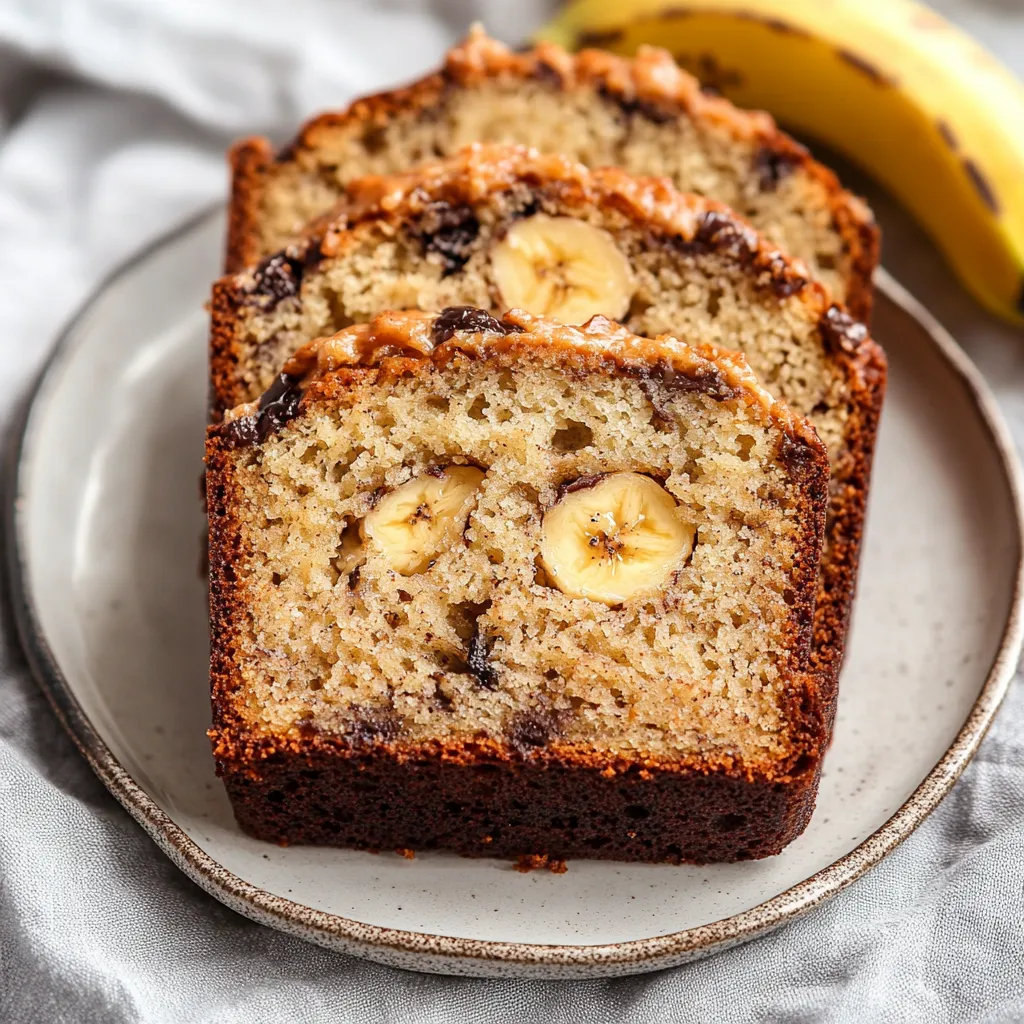 Moist Greek Yogurt Banana Bread
