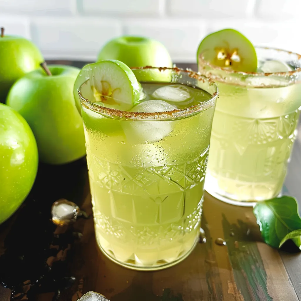 Refreshing Green Apple Mocktail