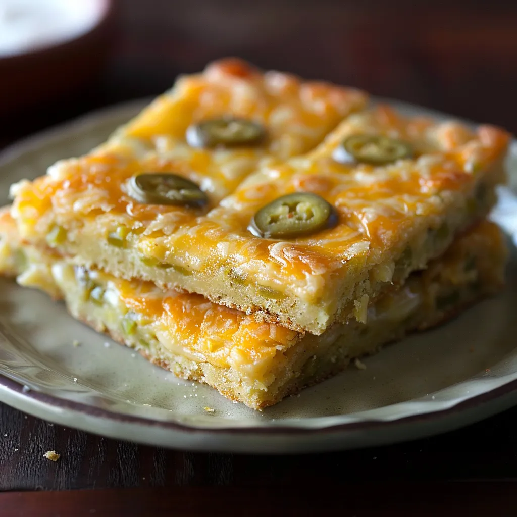Irresistible Green Chile Cheese Squares