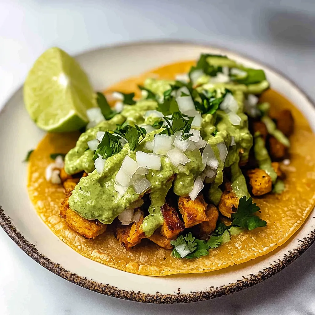 Easy Green Goddess Tacos Recipe with Chickpeas
