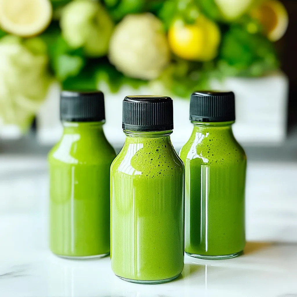 Easy Homemade Green Wellness Shots