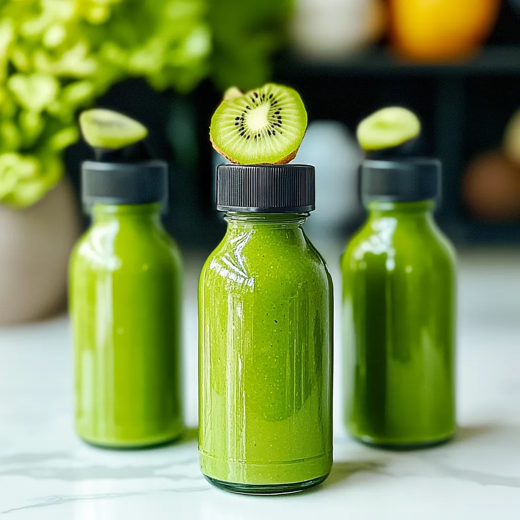 Easy Homemade Green Wellness Shots