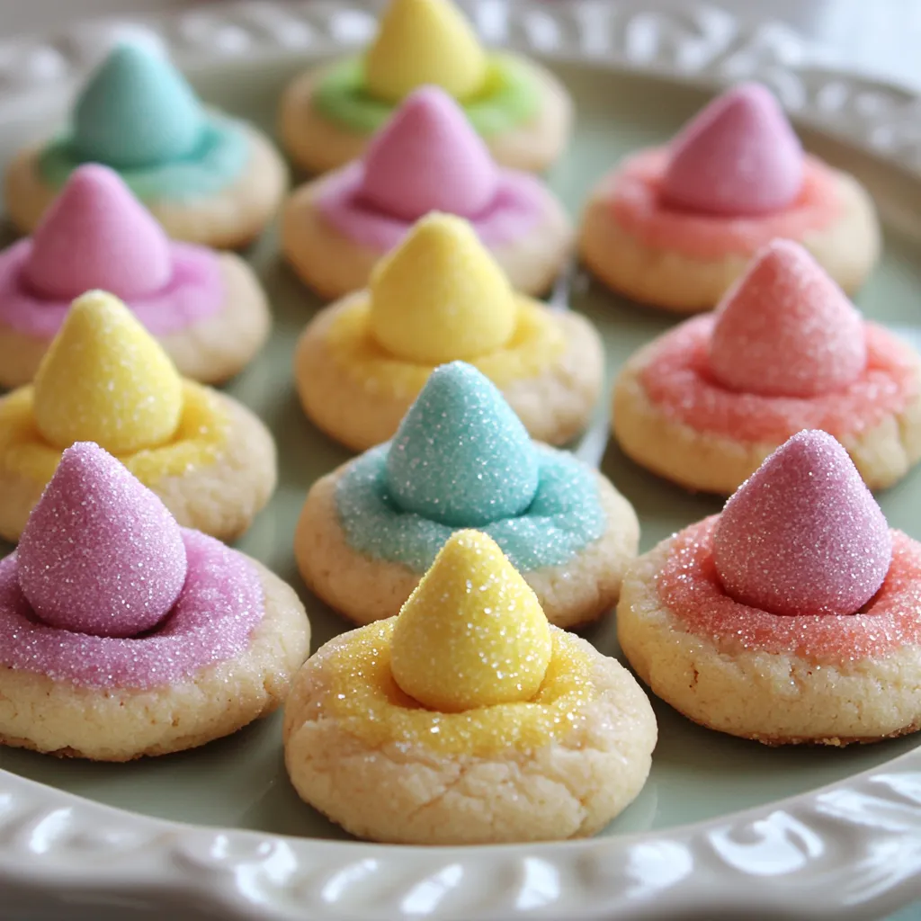 Colorful Hershey Kiss Cookies
