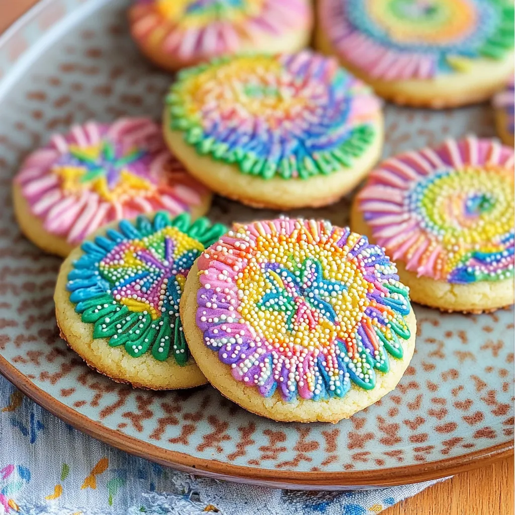 Surprise Hidden Rainbow Cookies with Sprinkles