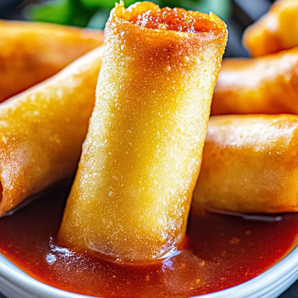 Easy Homemade Chicken Spring Rolls