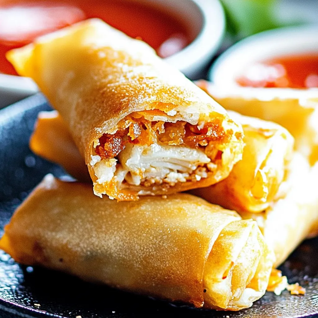Easy Homemade Chicken Spring Rolls