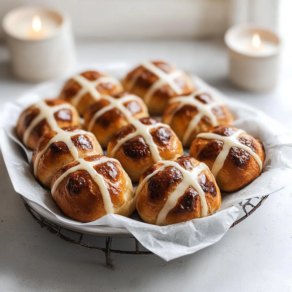 Traditional Hot Cross Buns Recipe with Sultanas and Spices