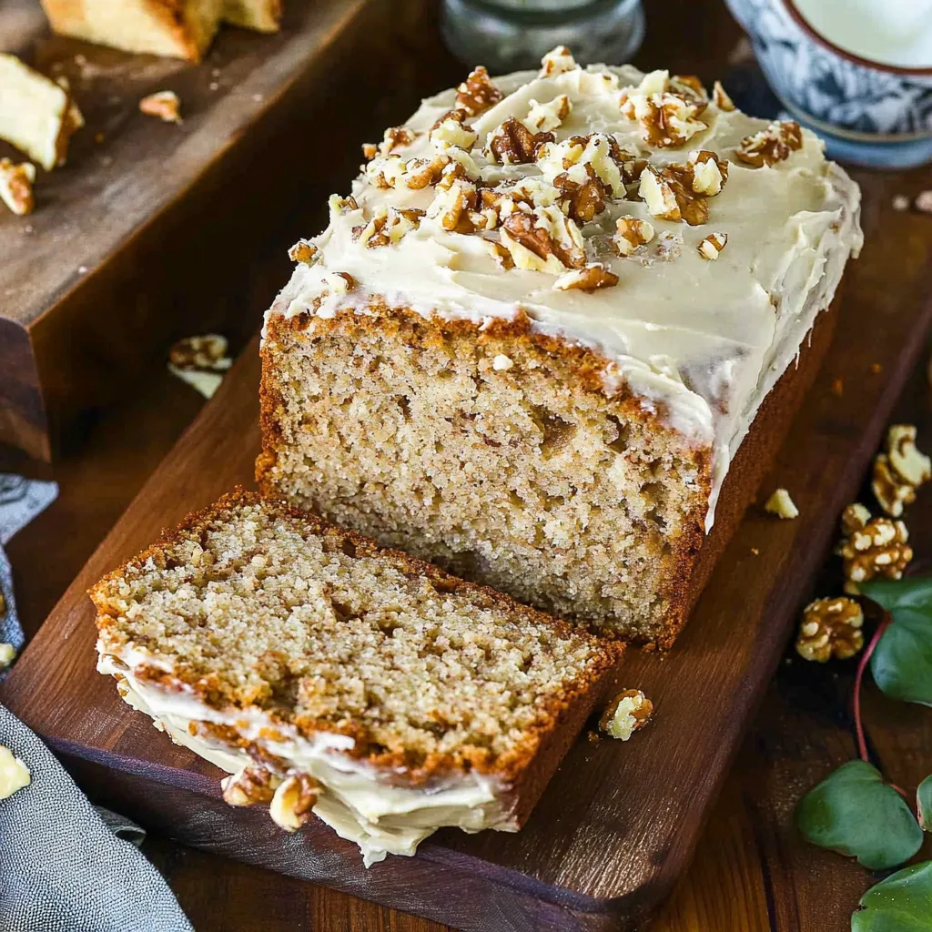 Tropical Hummingbird Bread with Creamy Frosting