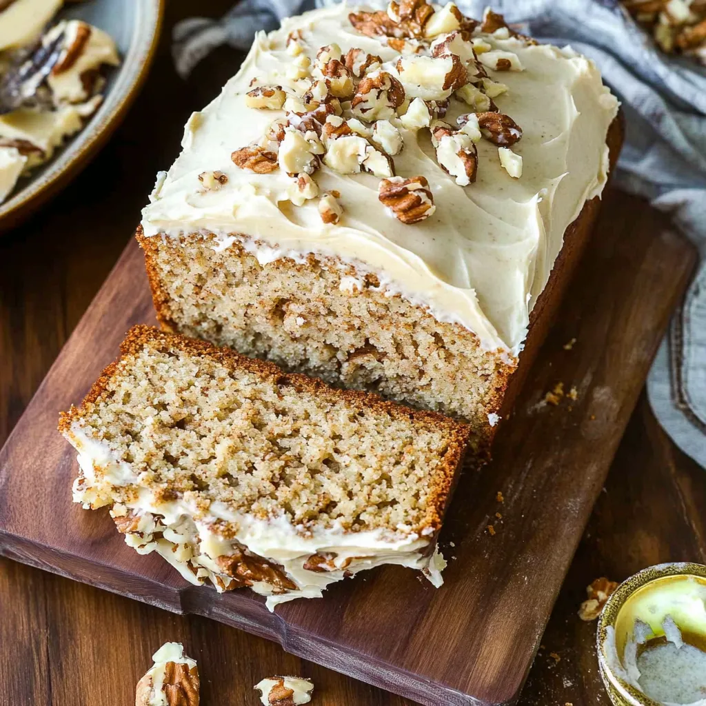 Tropical Hummingbird Bread with Creamy Frosting