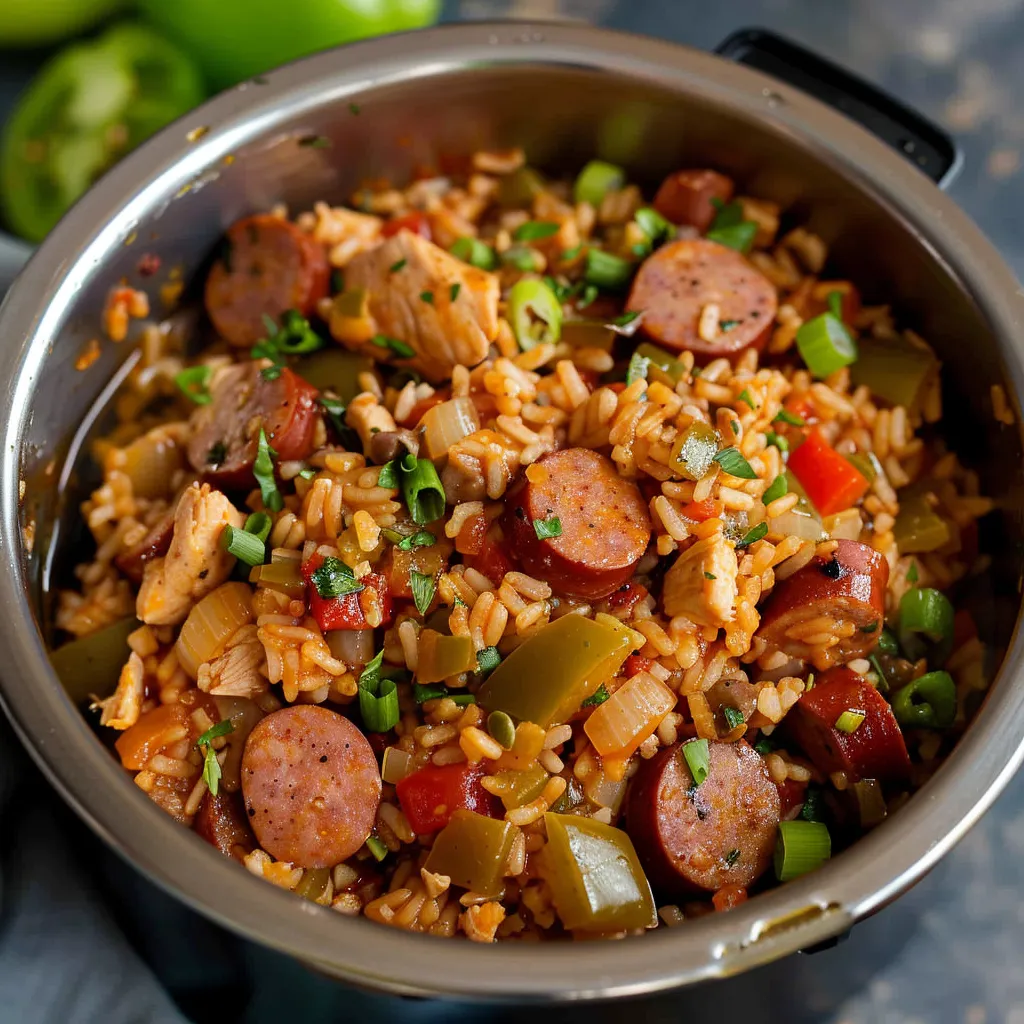 Instant Pot Chicken and Sausage Jambalaya