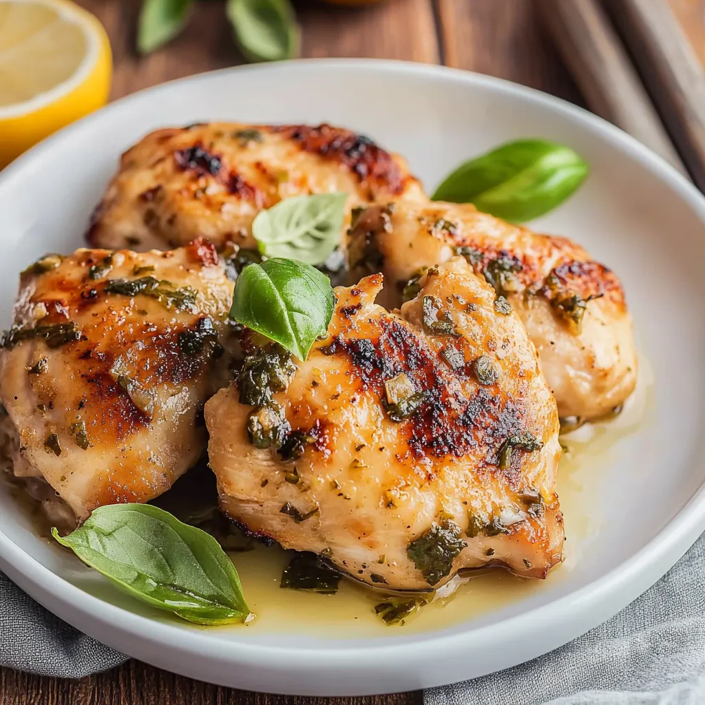 Simple Italian Basil Chicken