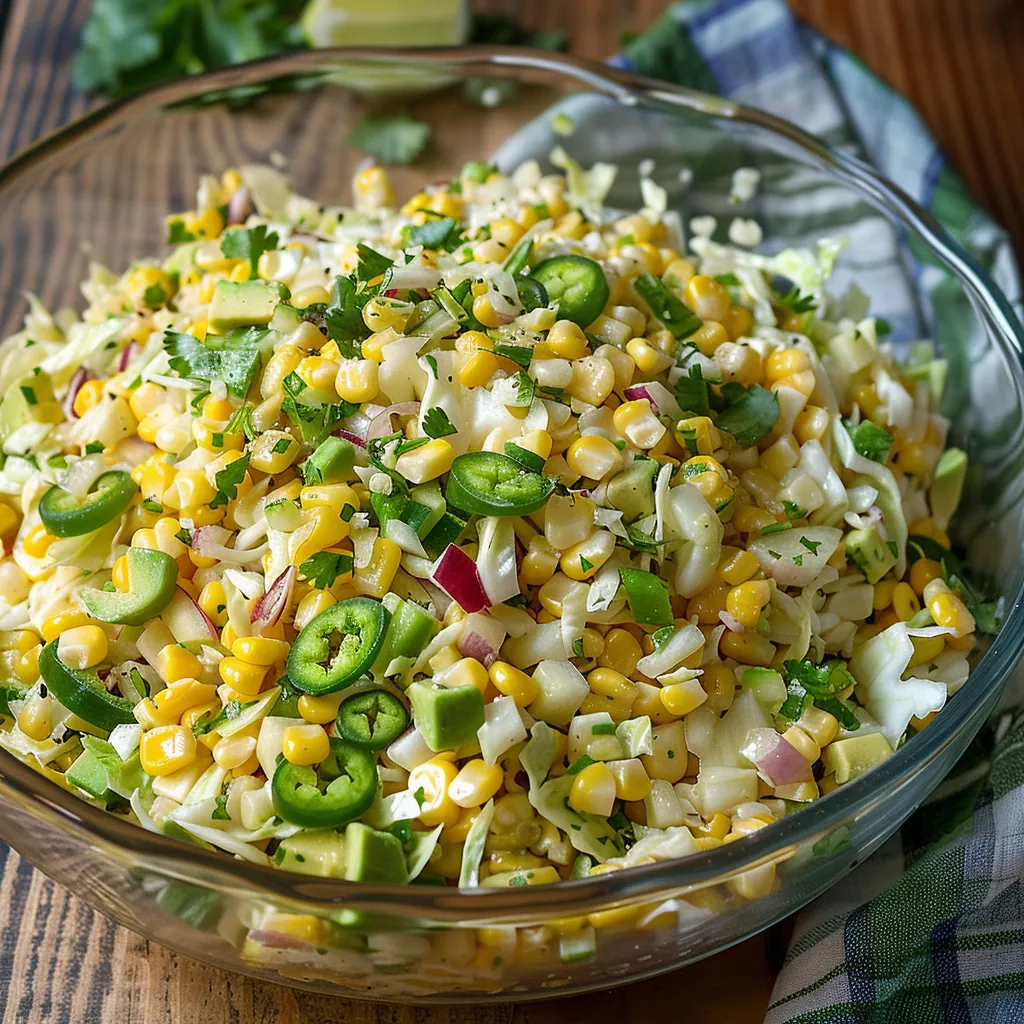 Zesty Jalapeno Corn Slaw
