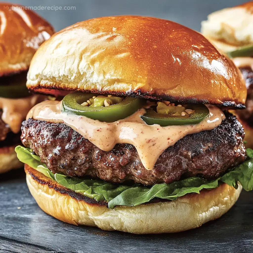 Spicy Jalapeño-Onion Smash Burgers