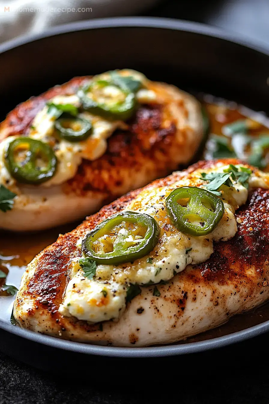 Creamy Jalapeño Popper Stuffed Chicken