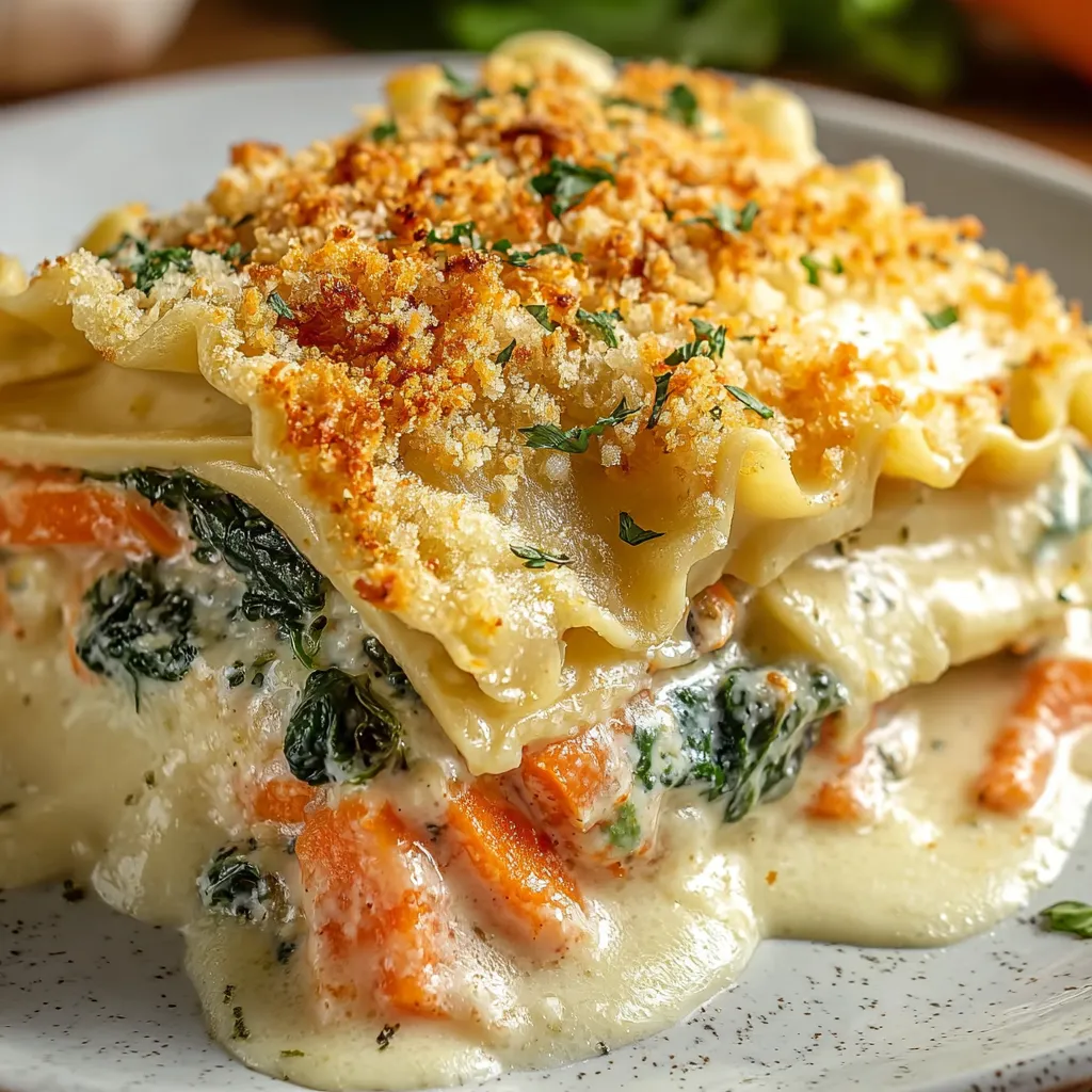 Cozy Slow Cooker Vegetable Lasagna