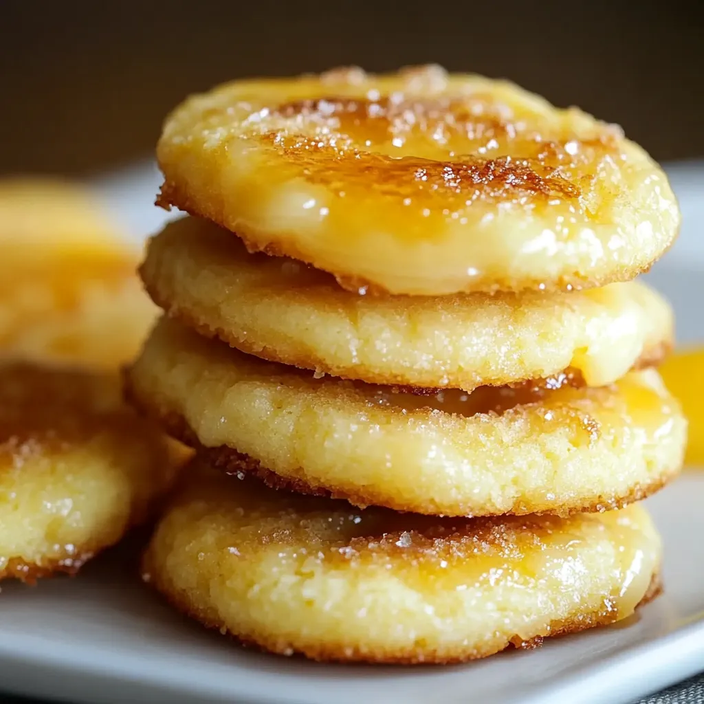 Tangy Lemon Curd Brûlée Cookies