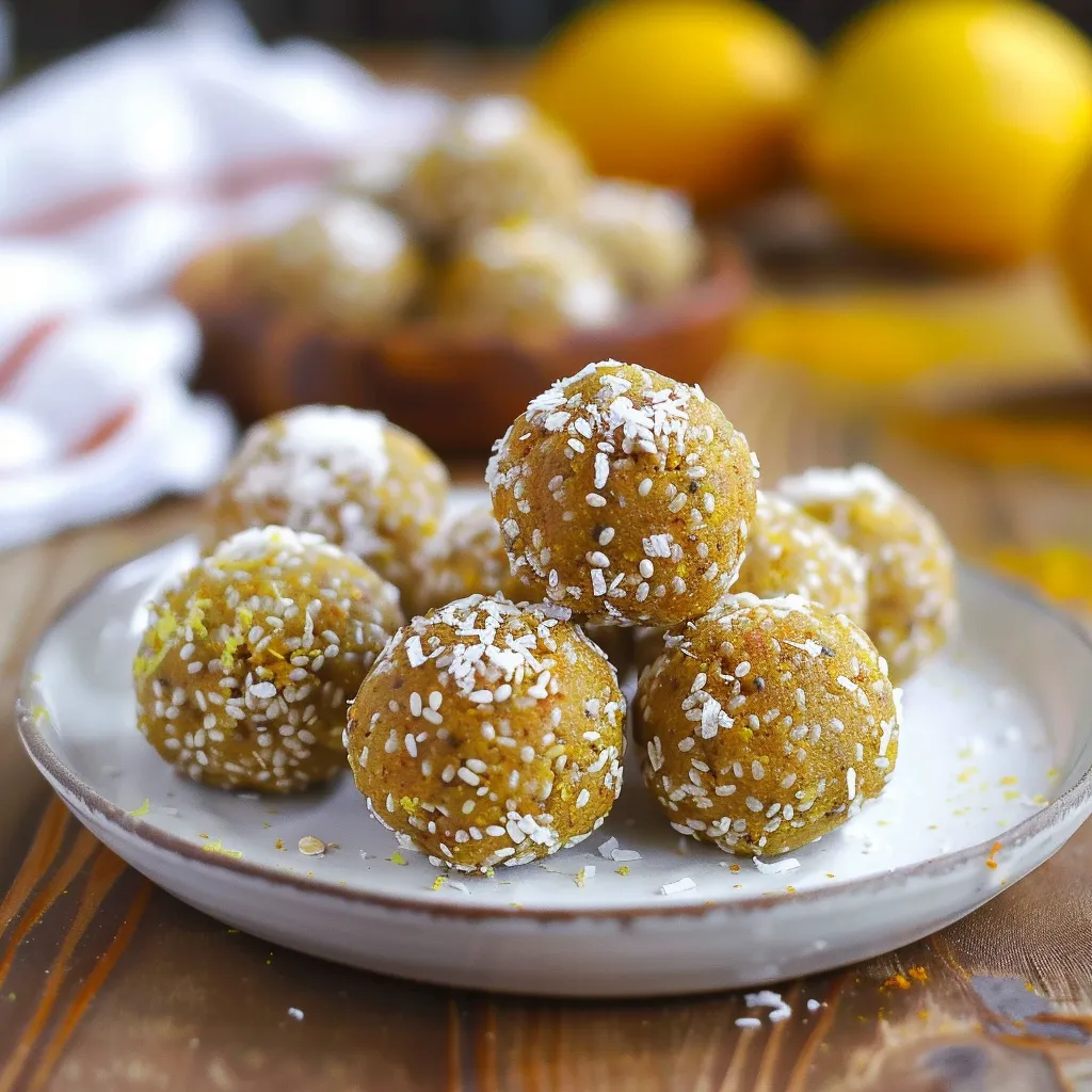 Lemon Turmeric Energy Bites with Superfoods