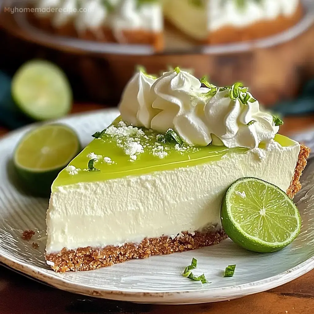 Refreshing Lime Mousse Cheesecake