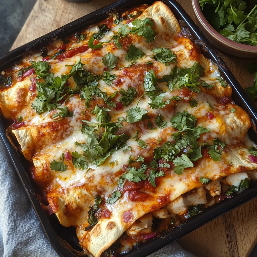 Easy Low-Carb Chicken Enchiladas