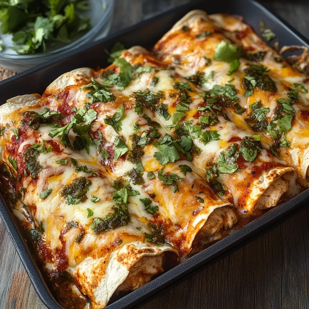 Easy Low-Carb Chicken Enchiladas