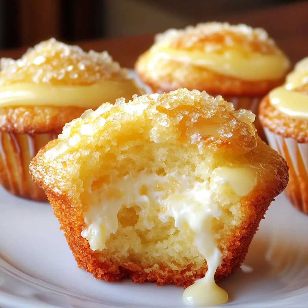 Luscious Lemon Cream Muffins with Zesty Glaze
