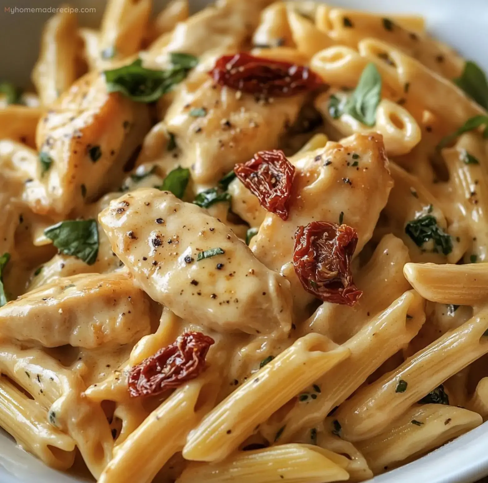 Creamy Chicken Pasta with Sun-dried Tomatoes