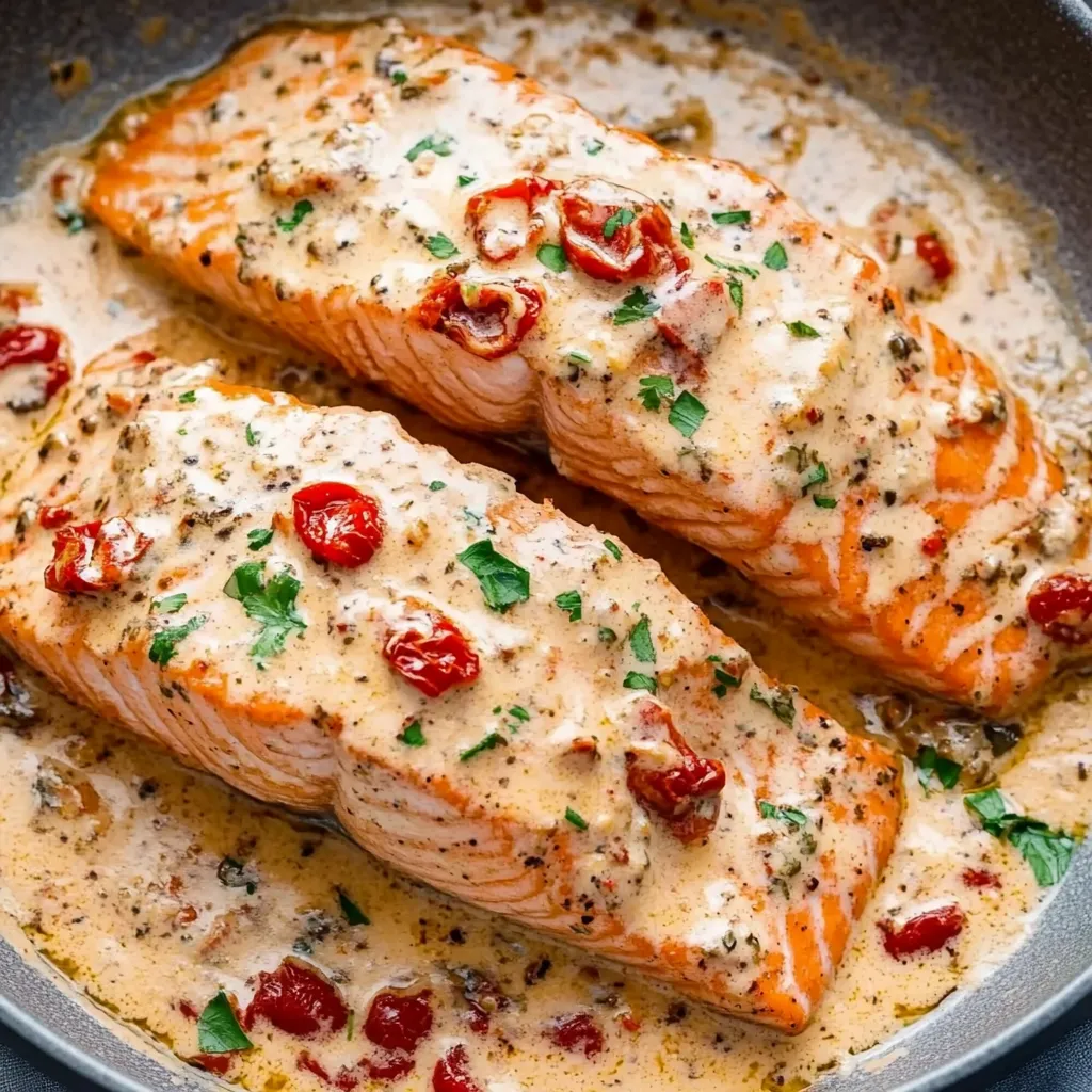 Marry Me Salmon with Sun-Dried Tomato Cream Sauce
