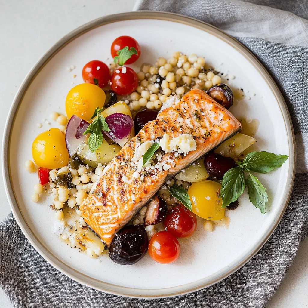 Easy Mediterranean Salmon with Olive-Feta Topping