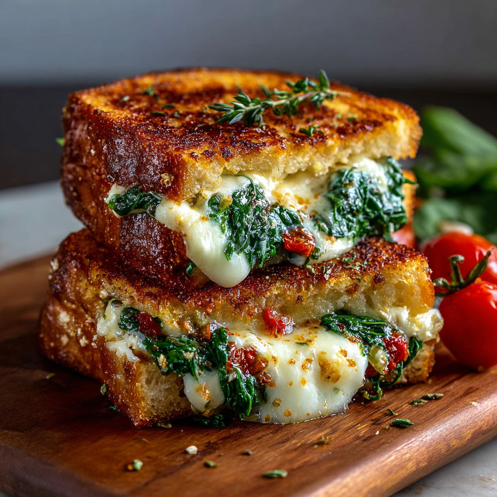 Mediterranean Spinach with Cheese and Sun-Dried Tomatoes