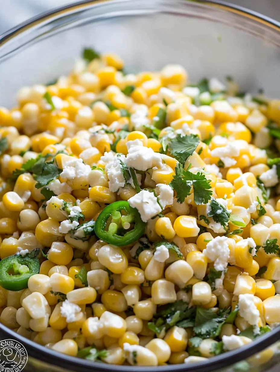Easy Mexican Street Corn Salad Recipe with Charred Corn