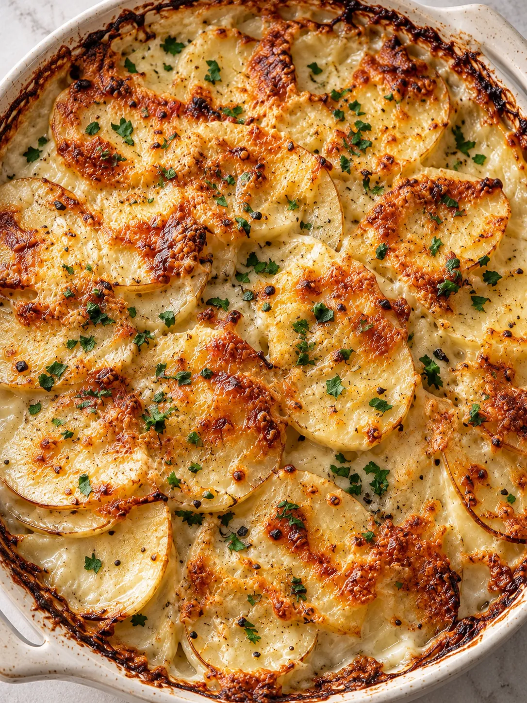 Garlic Parmesan Potato Bake