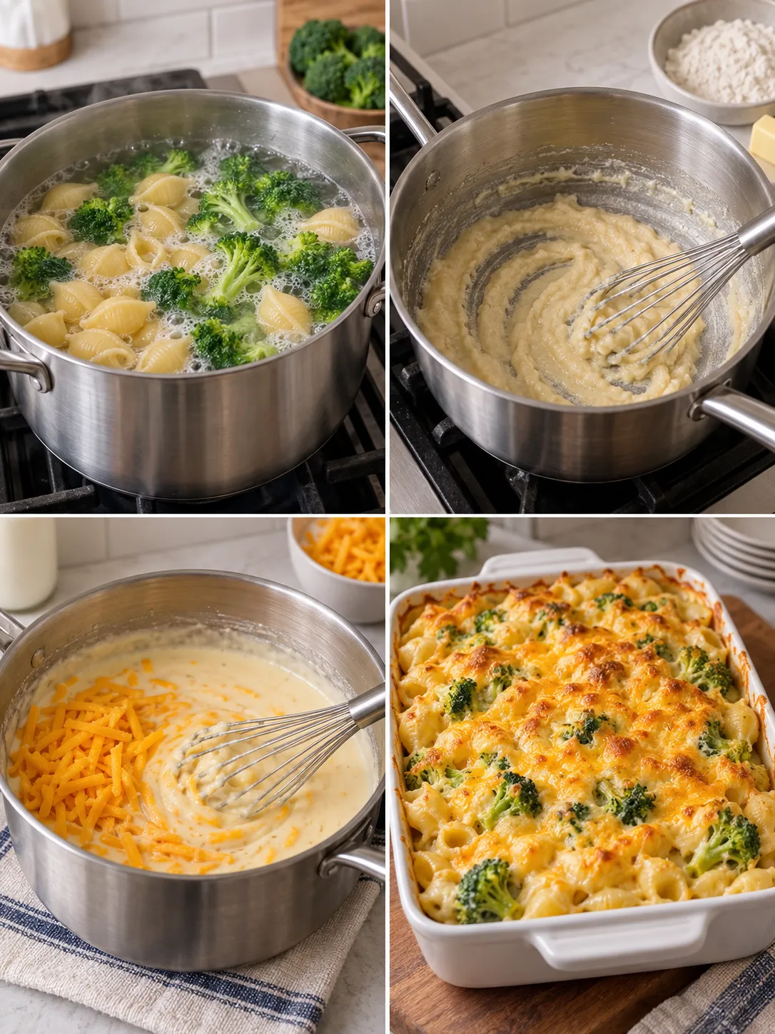 Broccoli Cheddar Pasta Bake