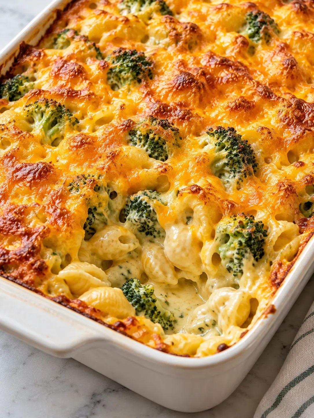 Broccoli Cheddar Pasta Bake