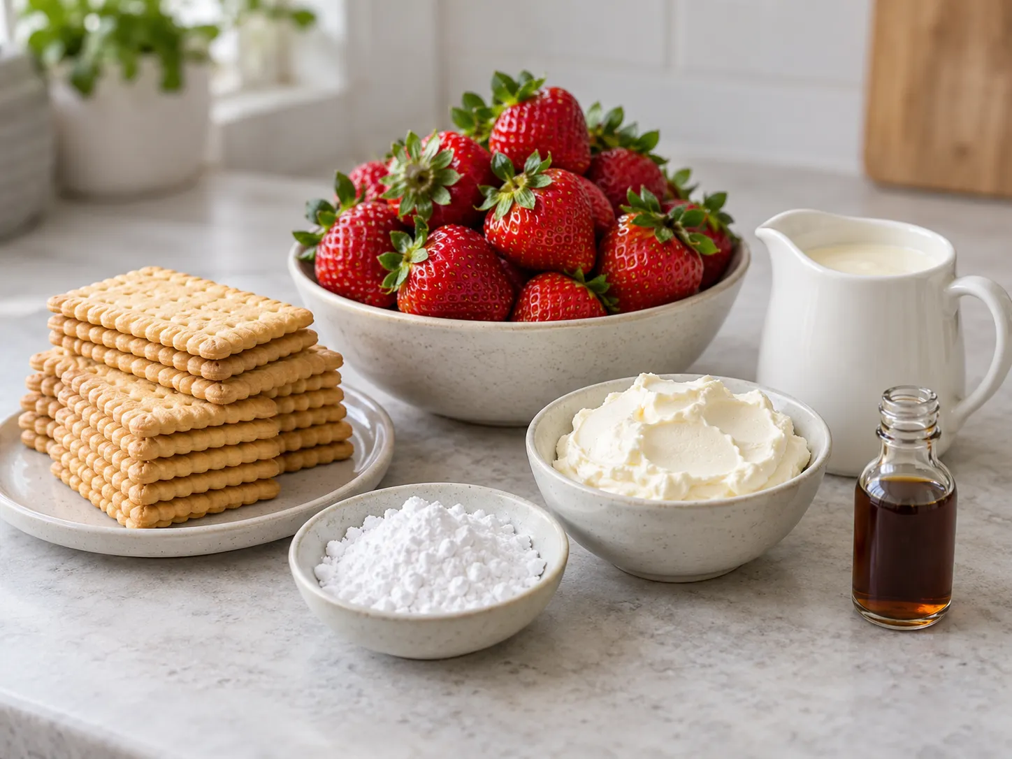 Strawberry Cream Icebox Cake