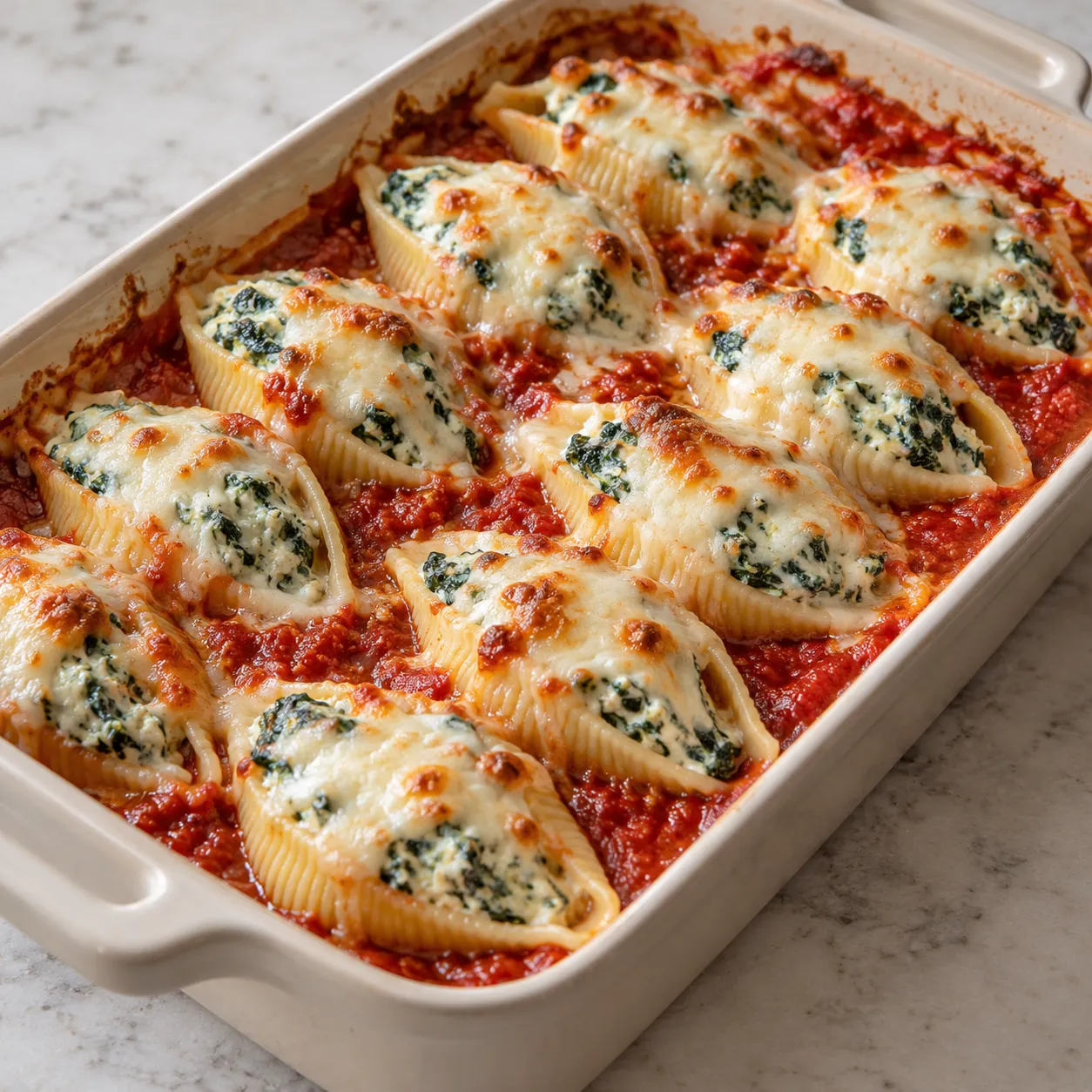 Spinach Ricotta Stuffed Shells