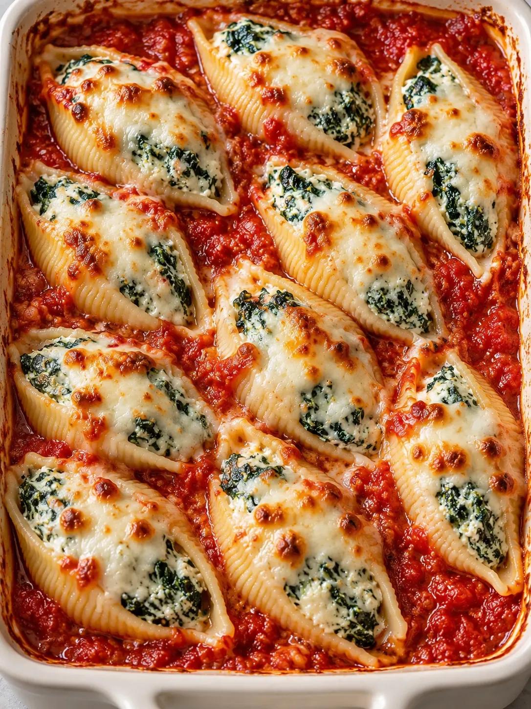 Spinach Ricotta Stuffed Shells