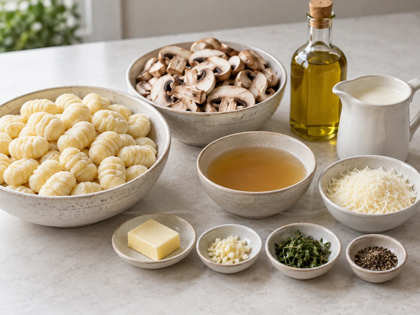 Creamy Mushroom Gnocchi Skillet