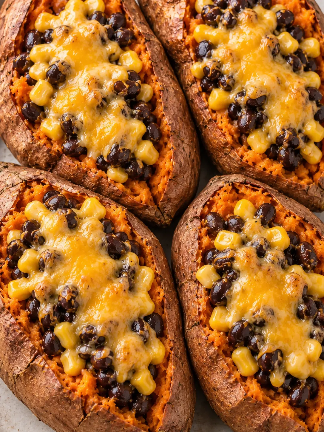 Black Bean Stuffed Sweet Potatoes