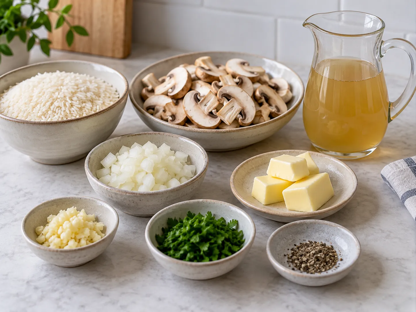 Garlic Butter Mushroom Rice