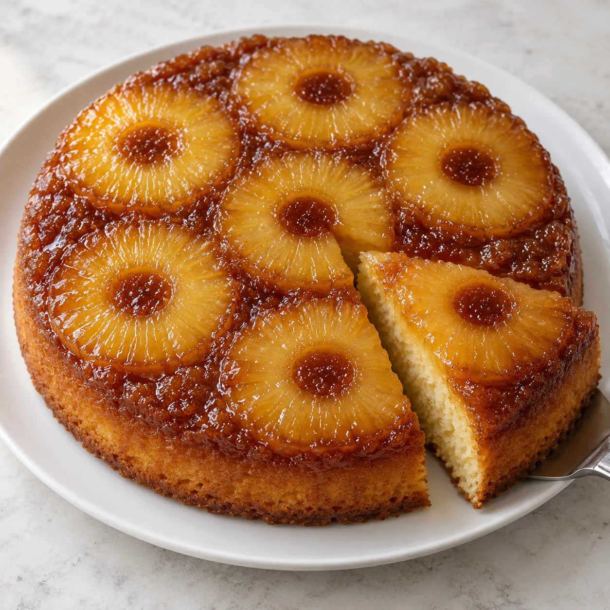Pineapple Brown Sugar Upside-Down Cake