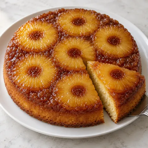 Pineapple Brown Sugar Upside-Down Cake