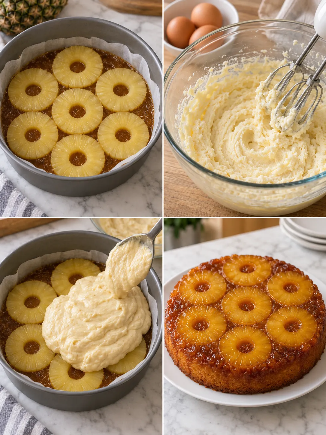 Pineapple Brown Sugar Upside-Down Cake